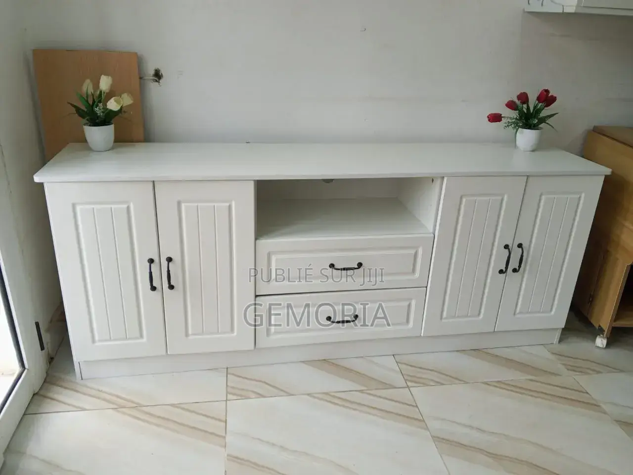 Meuble Tv Moderne Bois – Élégance Et Grande Capacité