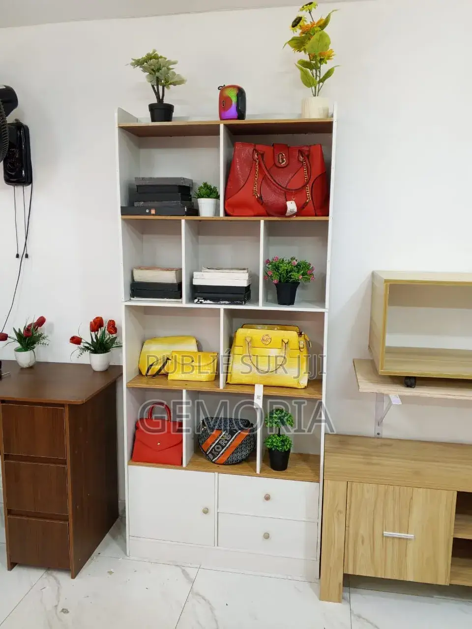Bibliothèque Moderne Xl - Rangement Scandinave Avec Portes (181 Cm)