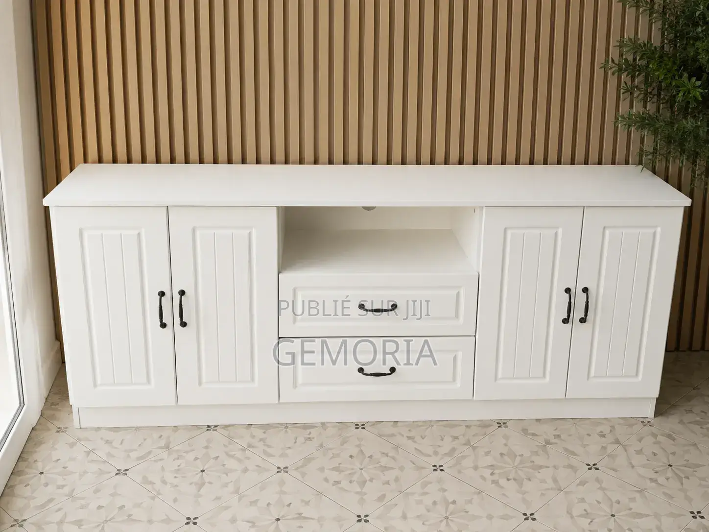 Meuble Tv Moderne Bois – Élégance Et Grande Capacité