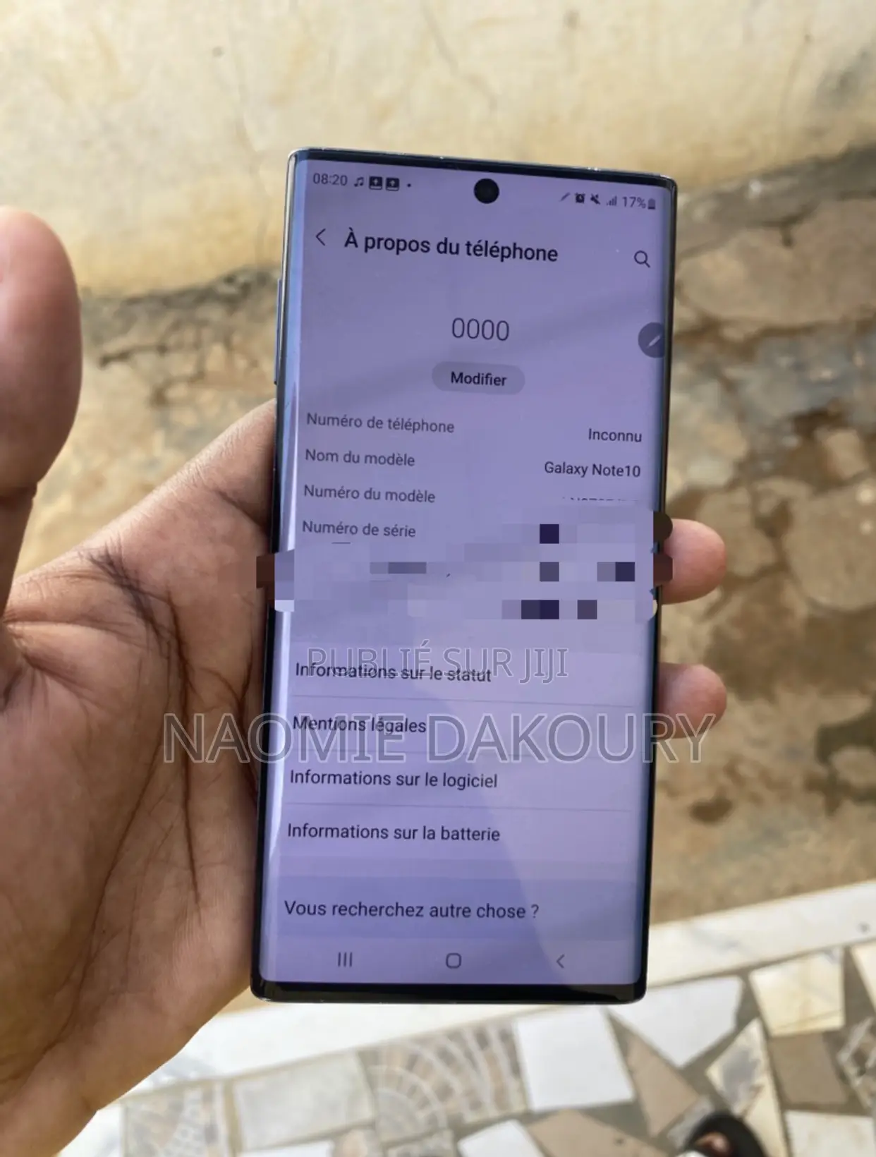 Samsung Galaxy Note 10 5G 256 GB Noir
