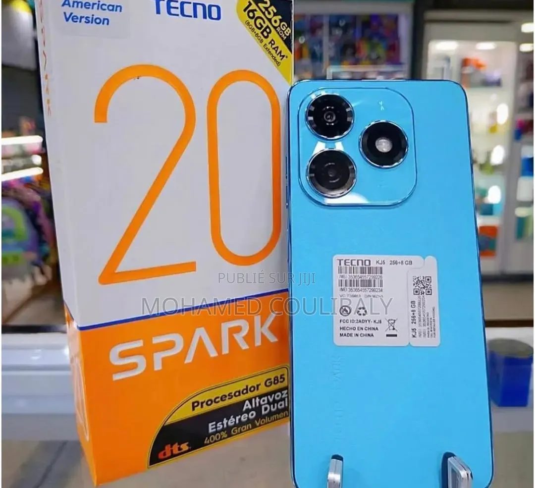 Nouveau Tecno Spark 20 256 GB Bleu