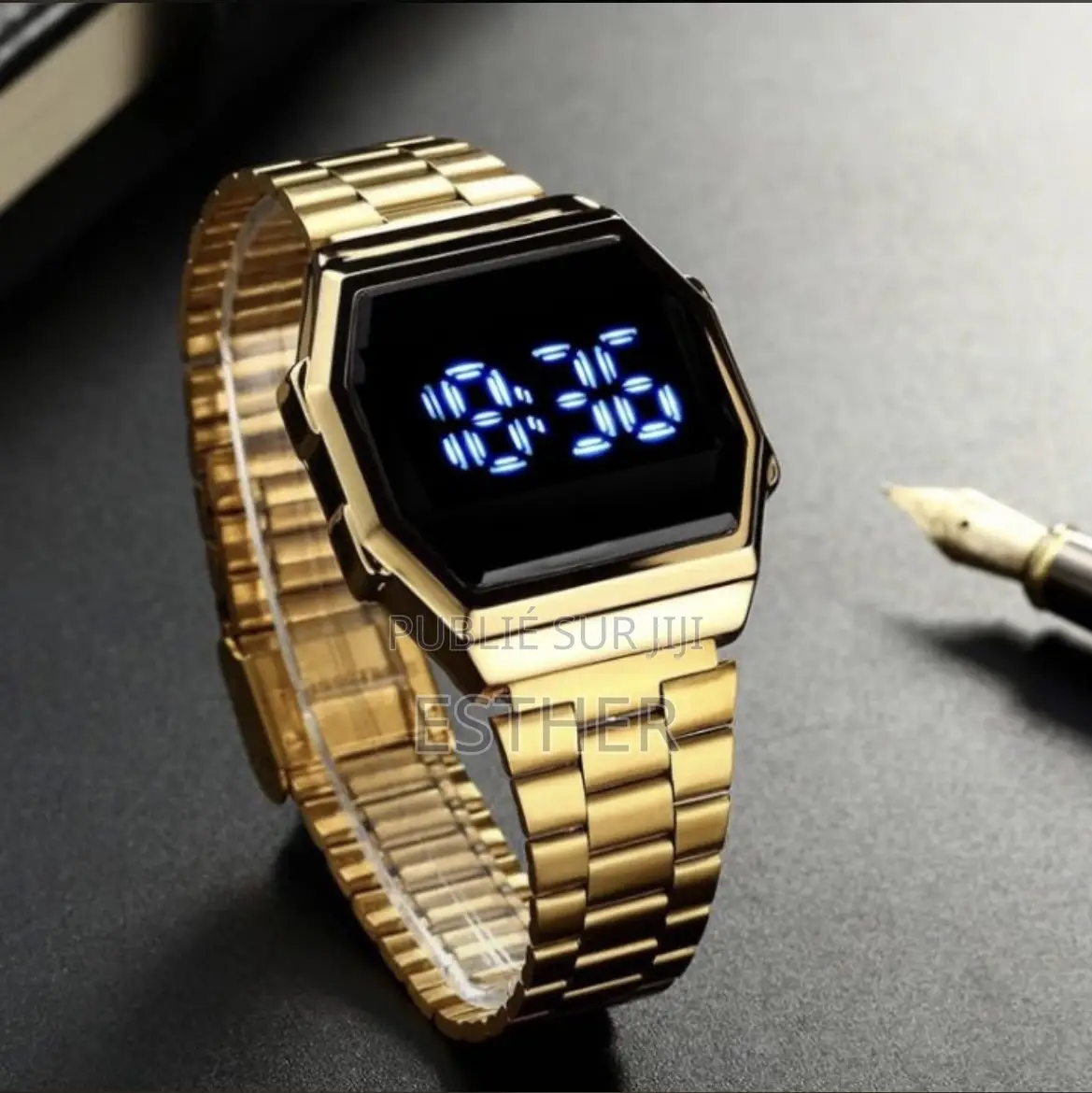 Montre Tactile Led Vintage Bracelet Acier (Plusieurs Couleurs)