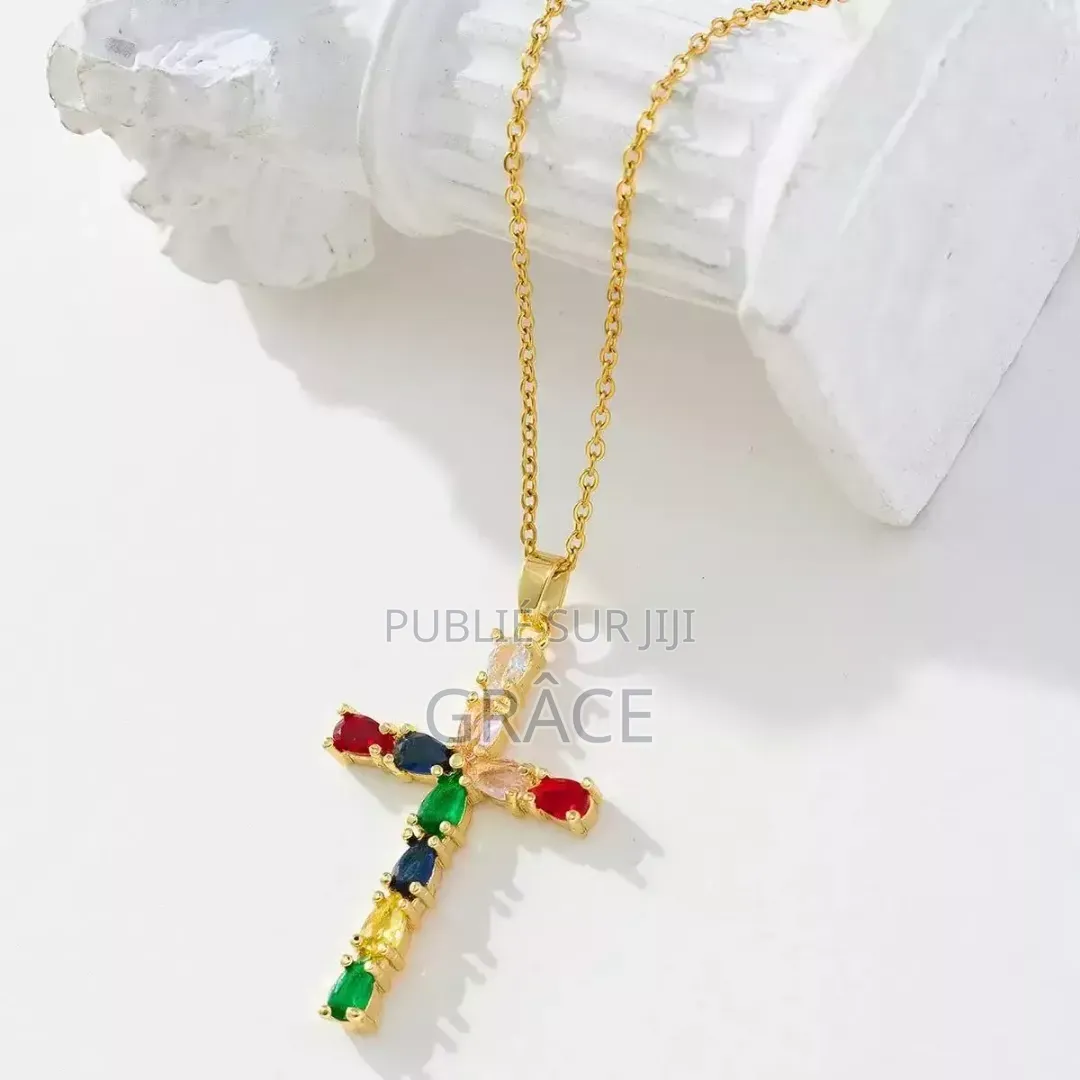 Collier en Crois Multicolore