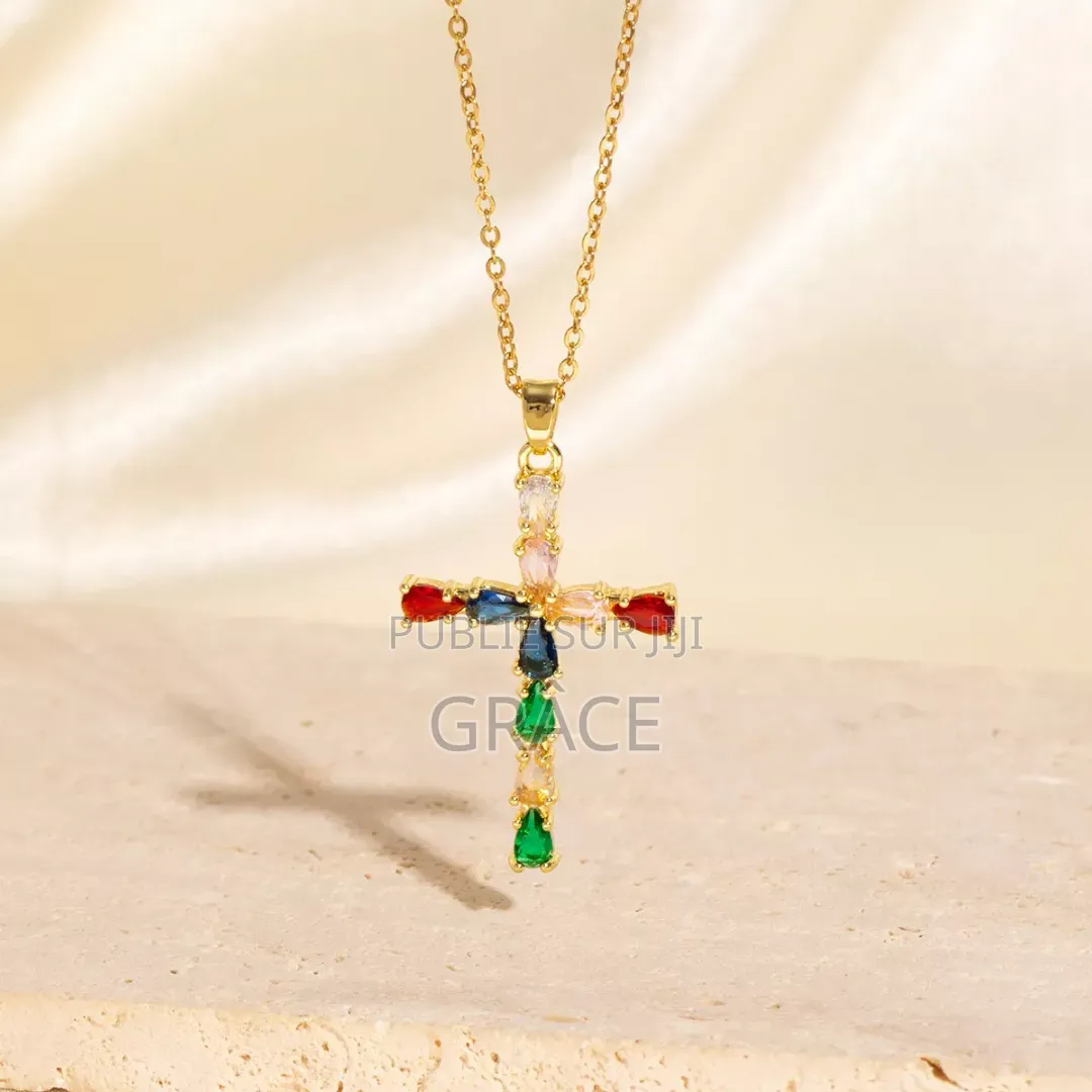 Collier en Crois Multicolore