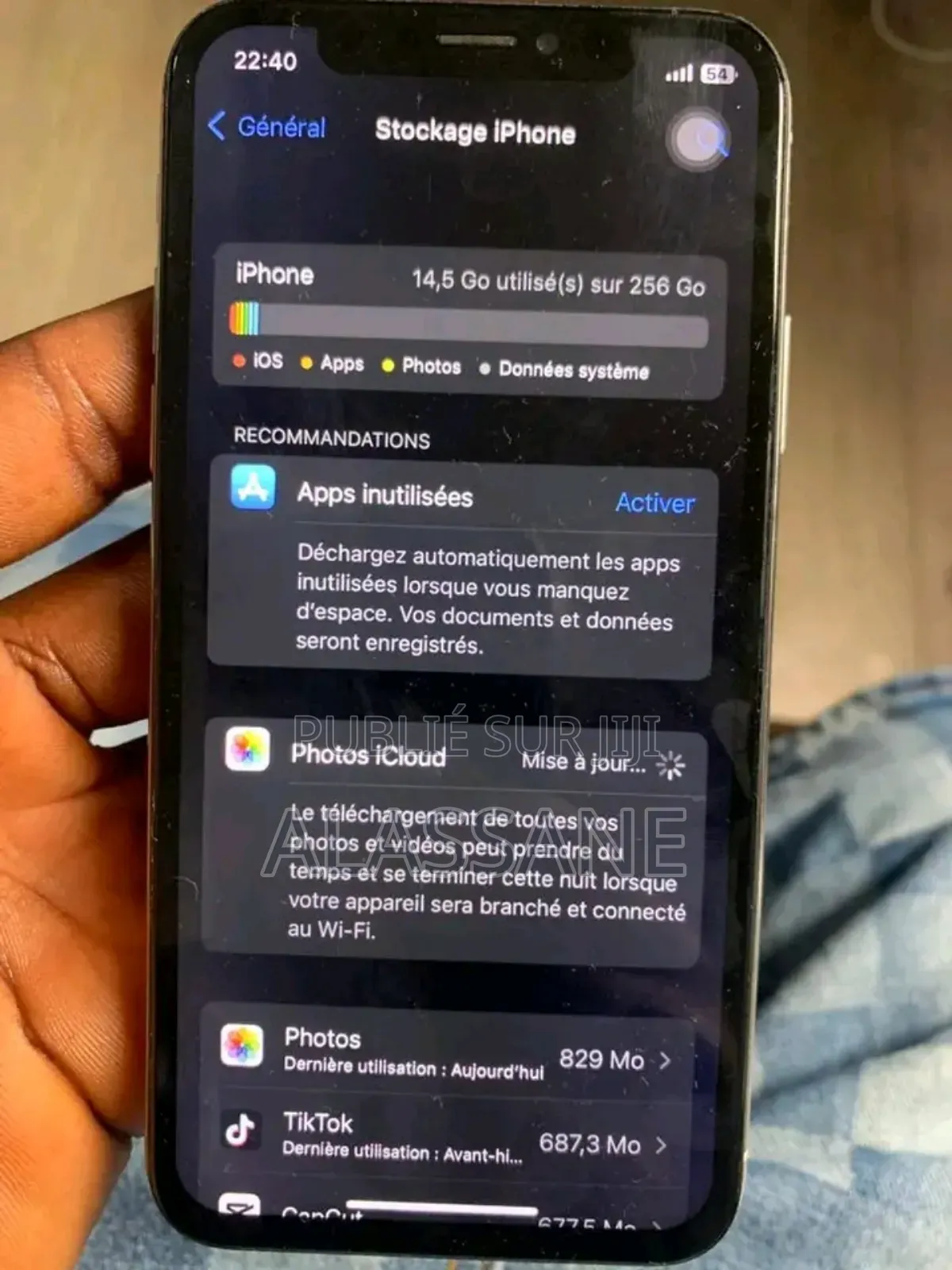 Nouveau Apple iPhone X 256 GB Bleu