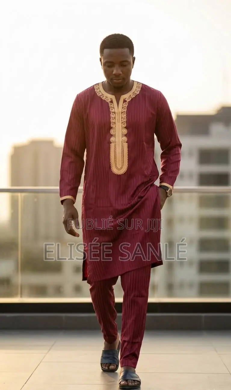 Ensemble Boubou + Pantalon – Style Coupé