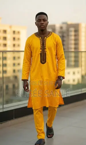 Ensemble Boubou + Pantalon – Style Coupé
