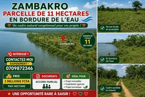 Terrain en Vente a Zambakro Yamoussoukro