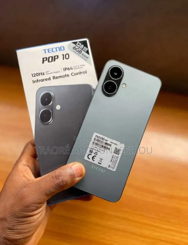 Nouveau Tecno Pop 10 128 GB Gris