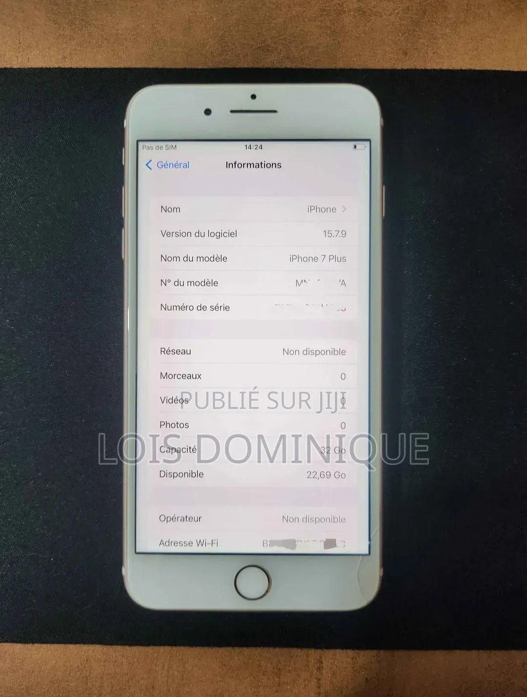Apple iPhone 7 Plus 128 GB Argenté