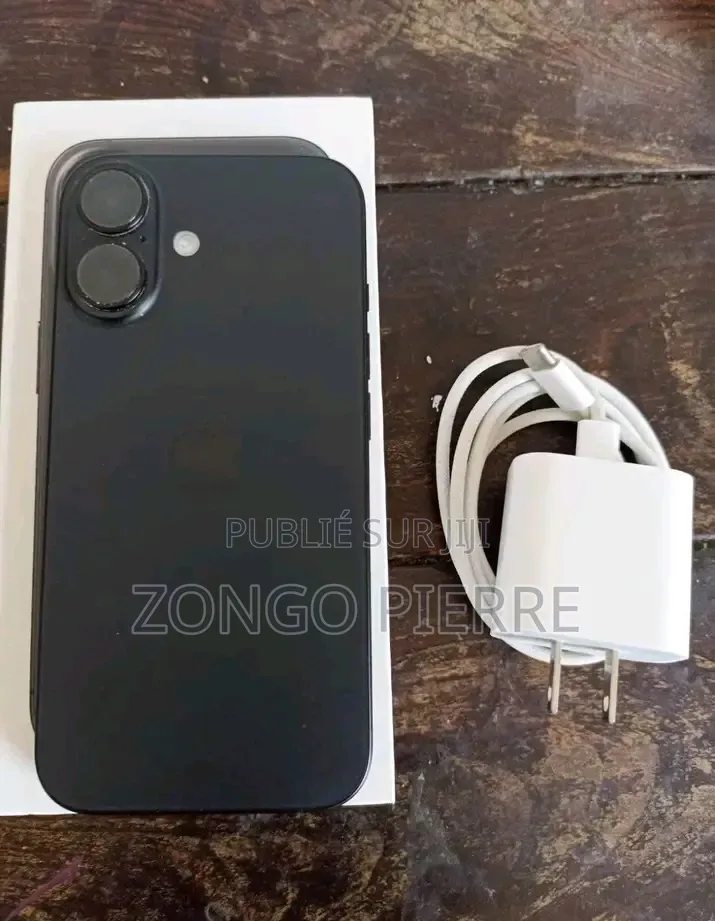 Nouveau Apple iPhone 16 256 GB Noir