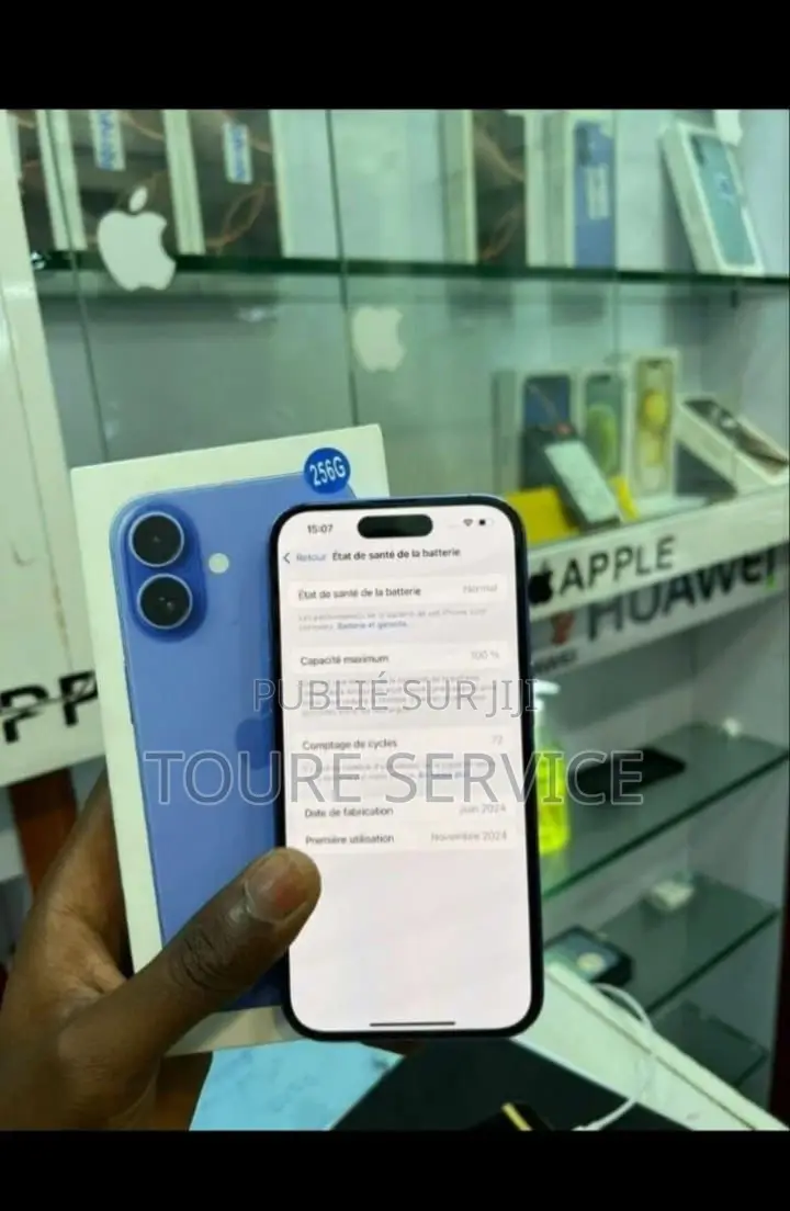 Nouveau Apple iPhone 16 256 GB Rose