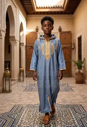 Boubou Marocain Enfant – 4 À 16 Ans