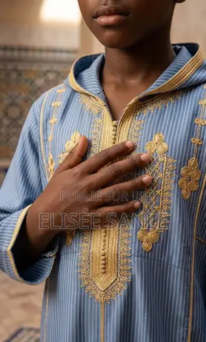 Boubou Marocain Enfant – 4 À 16 Ans