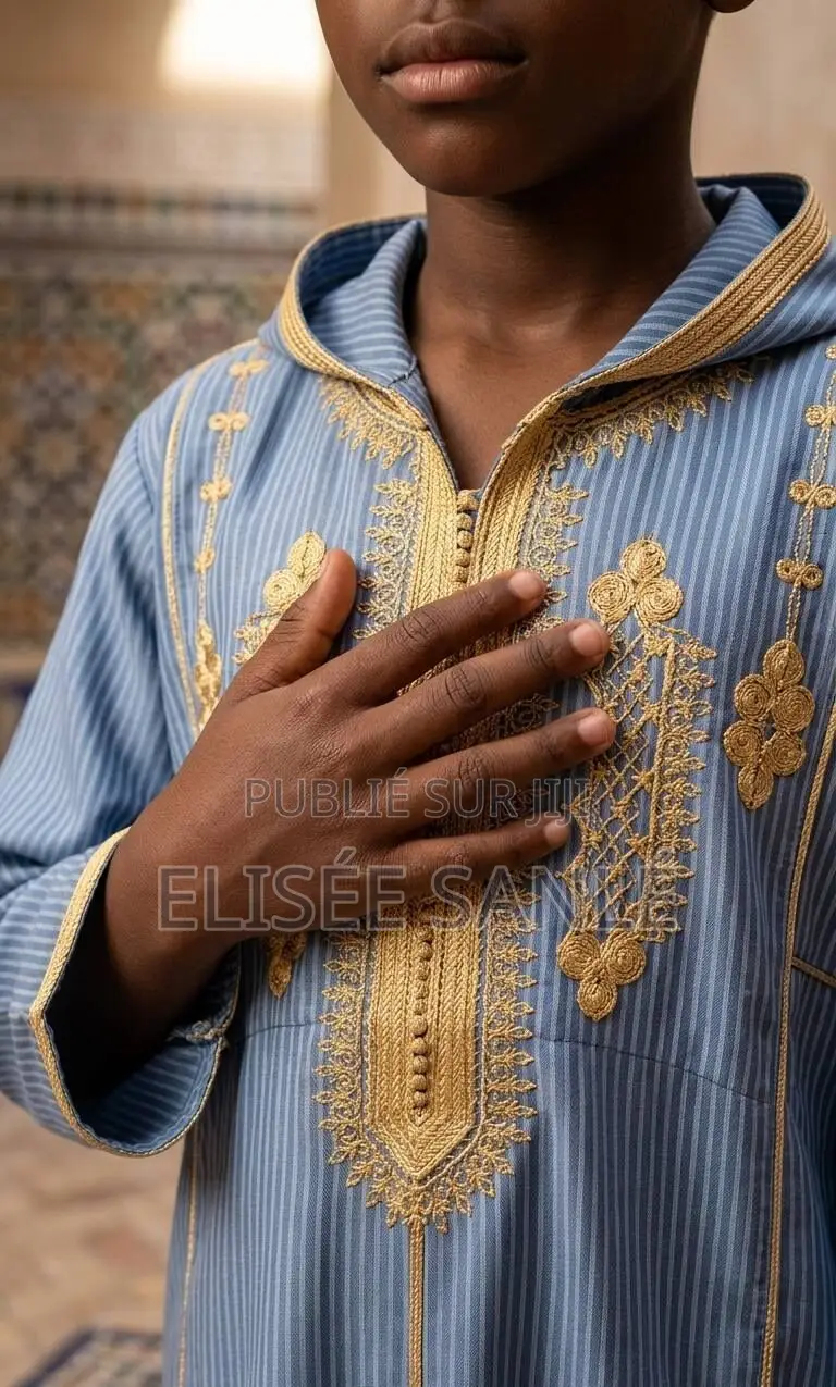 Boubou Marocain Enfant – 4 À 16 Ans