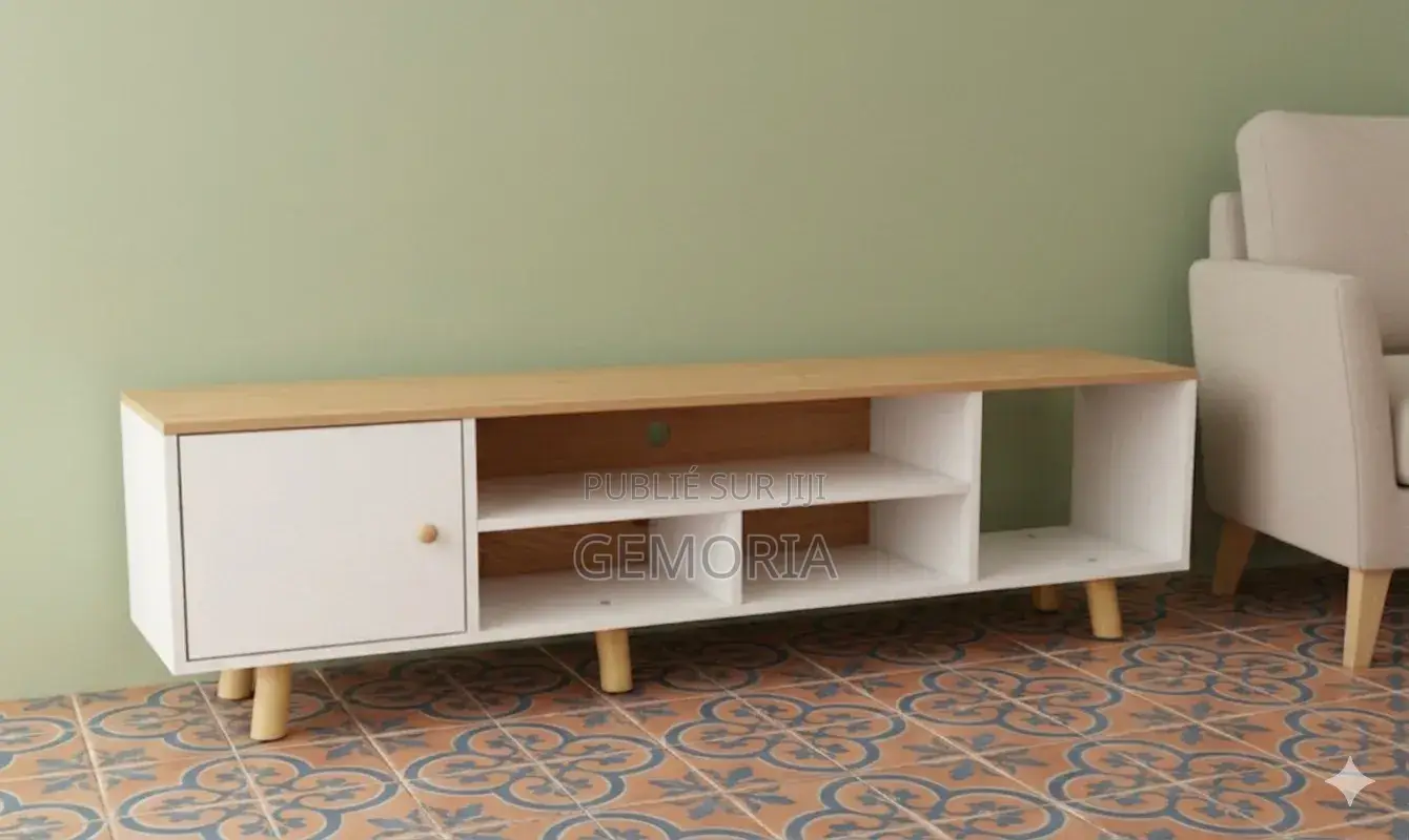 Meuble Tv Marron - Blanc