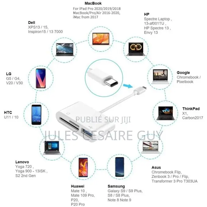 Lecteur De Carte Sd Usb C Vers Micro Sd Avec Port Usb 3.0