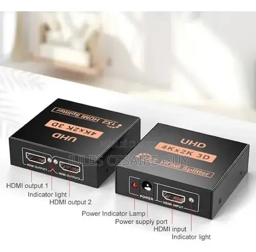 Splitter 1x4 Ports Hdmi 1 Entrée 4 Sorties Full Ultra Hd 3d