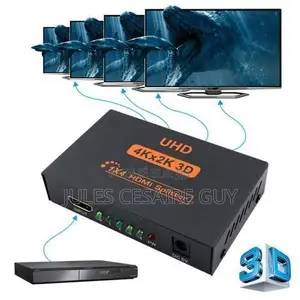Splitter 1x4 Ports Hdmi 1 Entrée 4 Sorties Full Ultra Hd 3d