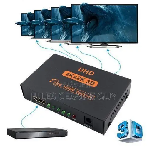 Splitter 1x4 Ports Hdmi 1 Entrée 4 Sorties Full Ultra Hd 3d
