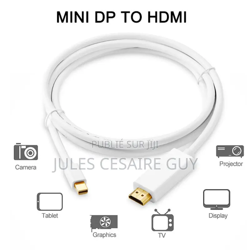 Câble Mini Displayport Thunderbolt Vers Hdmi