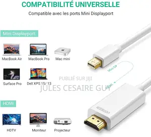 Câble Mini Displayport Thunderbolt Vers Hdmi