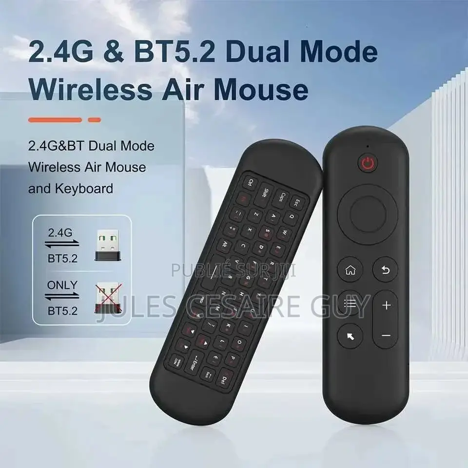 Mini Clavier Sans Fil Rétroéclairé Avec Télécommande Pour Smart Tv