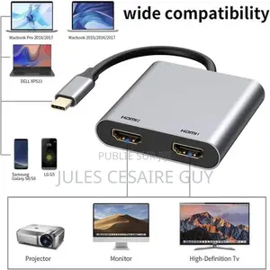 Adaptateur Usb-C Vers Double Hdmi