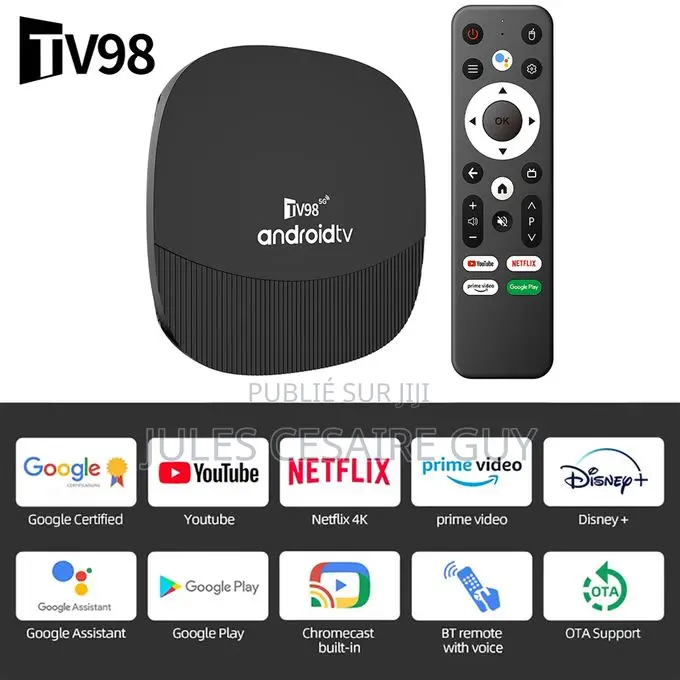 Boîtier Tv Android Tx80 Pro – 16 Go De Ram, 256 Go De Rom