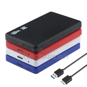 Boîtier De Disque Dur Sata Noir Usb 3.0 Pour Disque 2.5