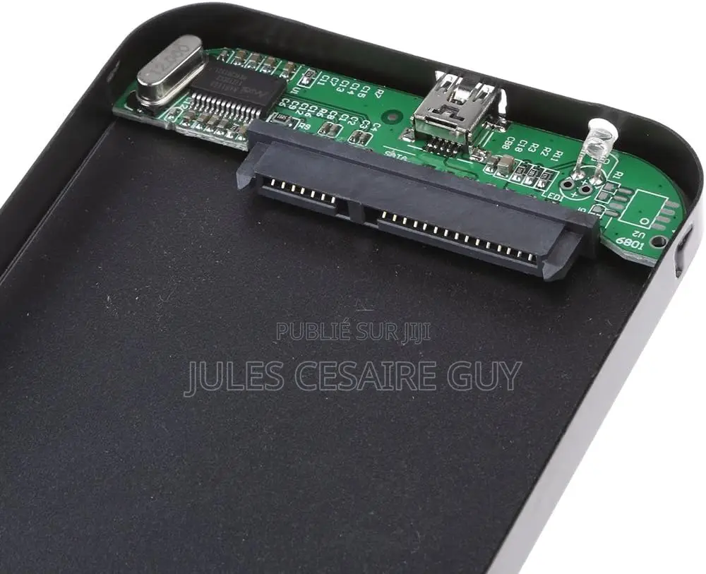 Boîtier De Disque Dur Sata Noir Usb 3.0 Pour Disque 2.5