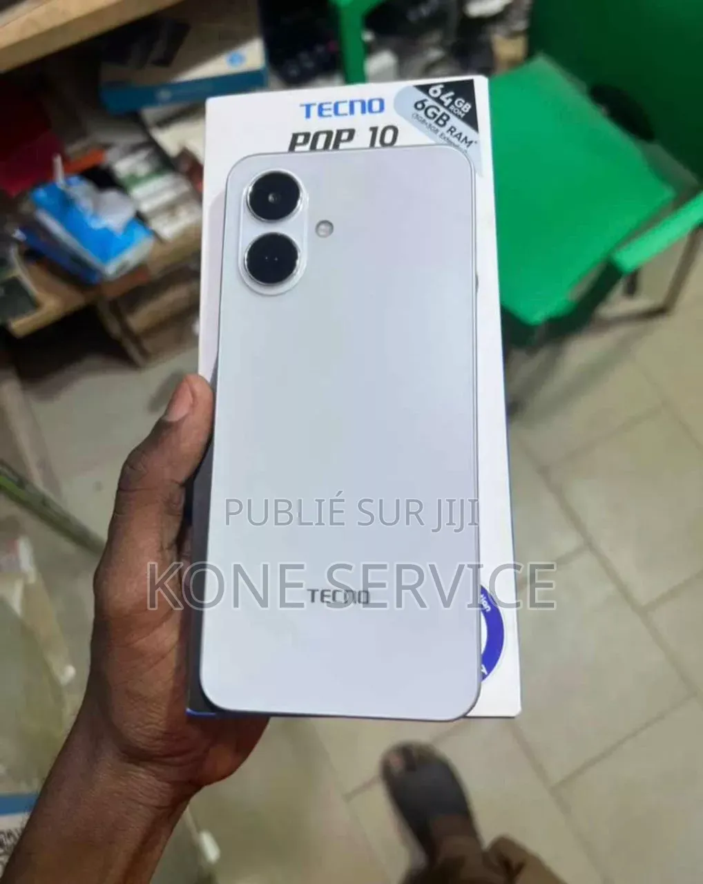 Nouveau Tecno Pop 10 128 GB Blanc