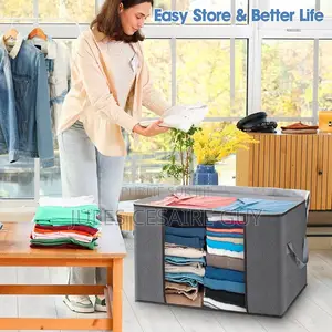 Grands Sacs De Rangement Zippés Pour Vêtements, Organiseur Sous Le Lit