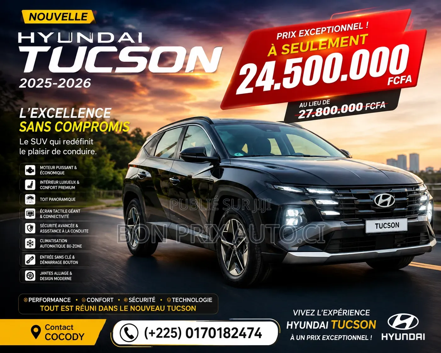 Nouveau Hyundai Tucson Limited 2026 Noir