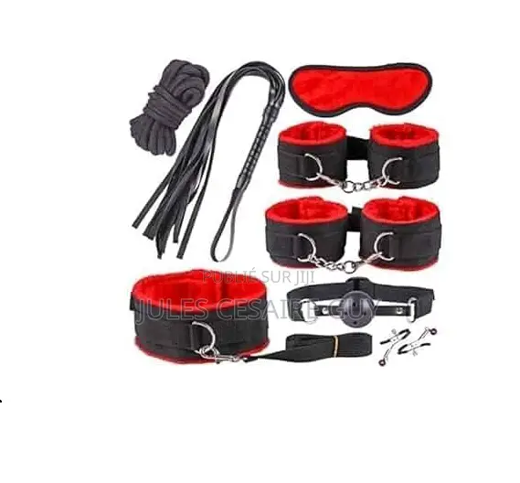 Kit Soumission 8 Éléments Noir Rouge