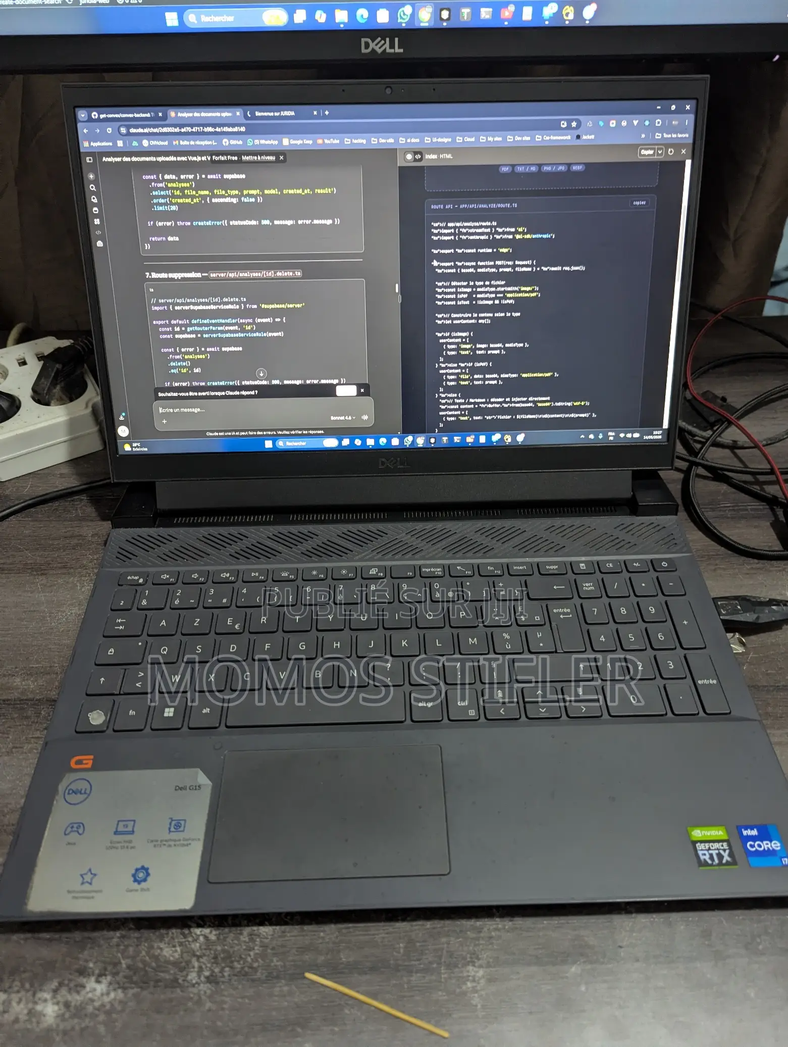Ordinateur portable Dell G15 5535 16GB Intel Core i7 SSD 500GB