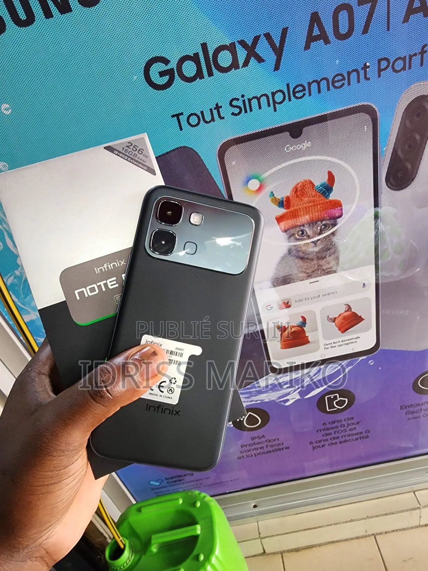Nouveau Infinix Note Edge 256 GB Noir
