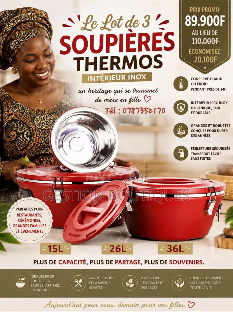 Lot De Soupières Thermos