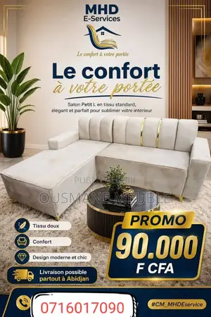 Canapé 05 Place Disponible
