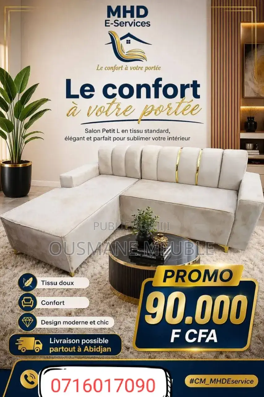 Canapé 05 Place Disponible