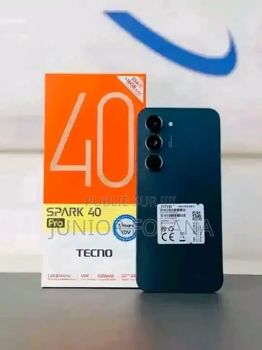 Nouveau Tecno Spark 40 128 GB Noir