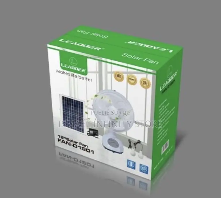 Ventilateur Solaire Rechargeable