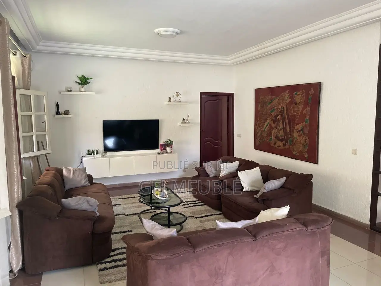 Meublé 3chbre Duplex dans Gfj Meublé, Cocody à Louer