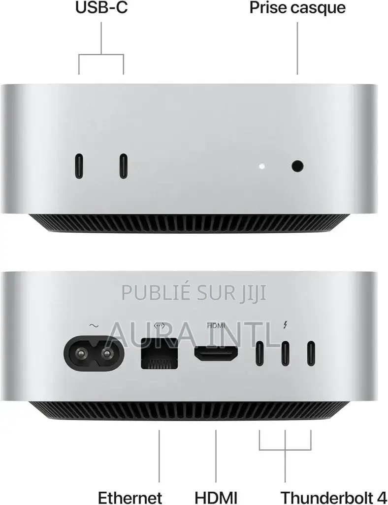 Nouveau Ordinateur de bureau Apple Mac Mini 24GB Apple M4 SSD 512GB