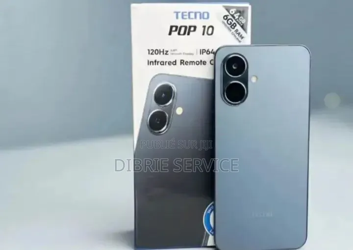 Nouveau Tecno Pop 10 128 GB Noir