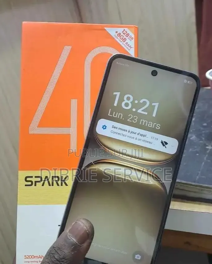 Nouveau Tecno Spark 40 128 GB Gris