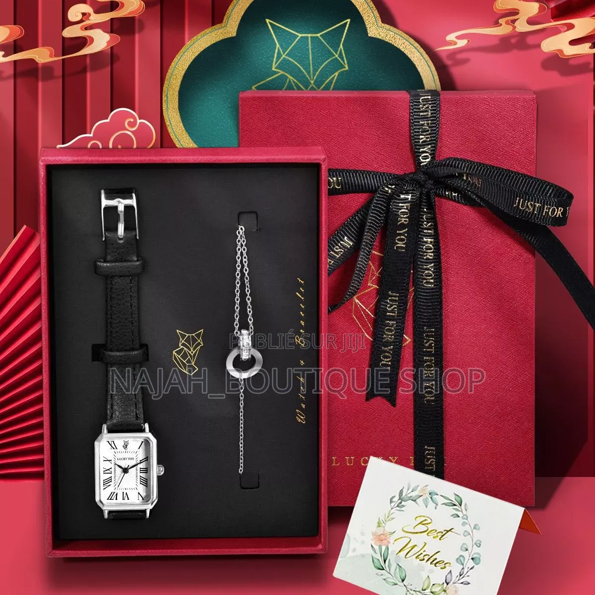 Coffret Cadeau Lucky Fox Contient Une Montre Pour Femme