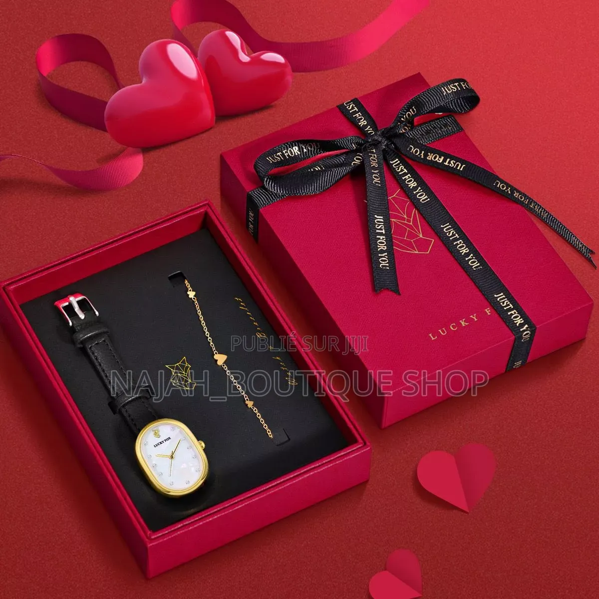 Coffret Cadeau Lucky Fox Contient Une Montre Pour Femme