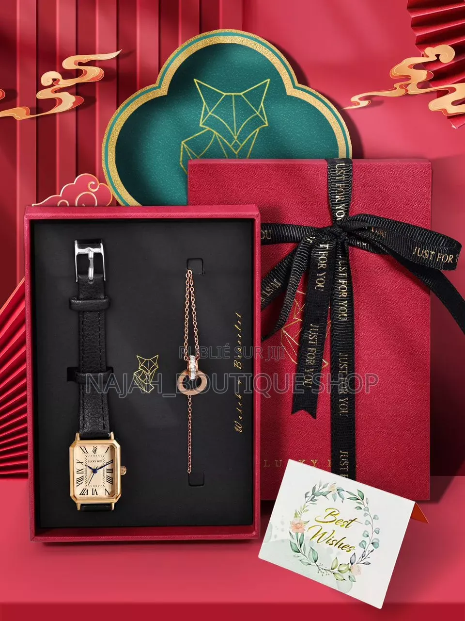 Coffret Cadeau Lucky Fox Contient Une Montre Pour Femme
