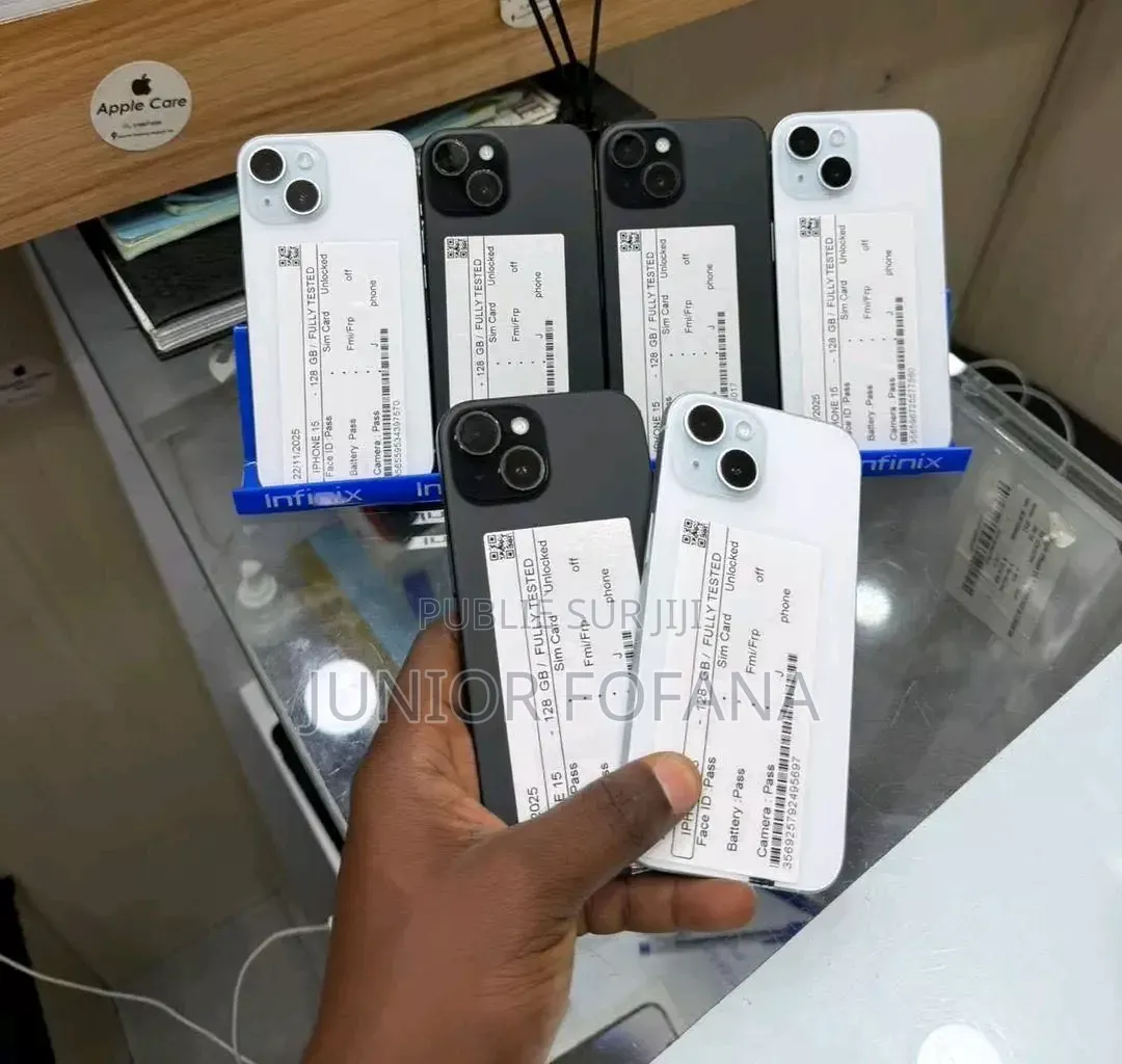 Nouveau Apple iPhone 15 256 GB Noir